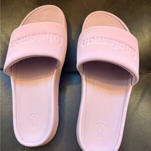 lululemon athletica Women's Pink Slide Sandals size 9. Worn once